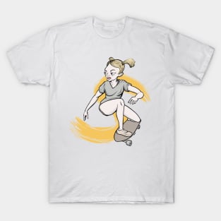 Skateboarding girl T-Shirt